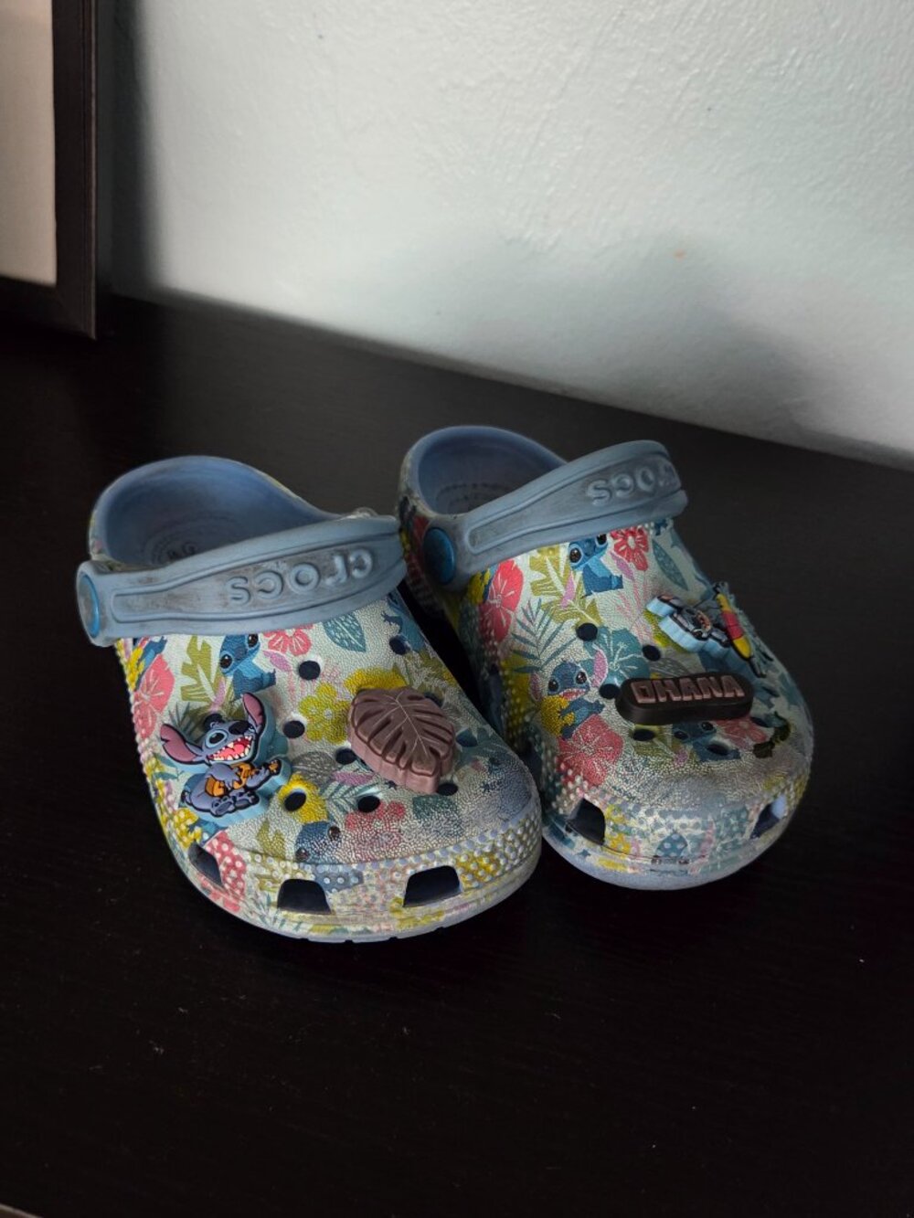 Stitch Crocs with Charms